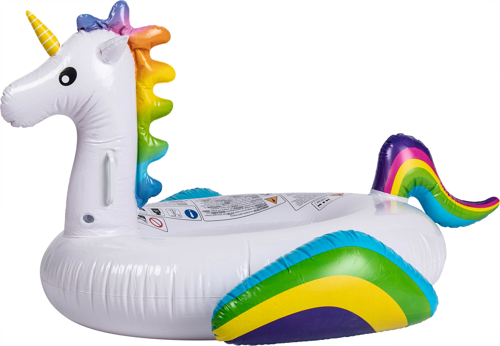 ห่วงยางยูนิคอร์นสายรุ้งขนาดใหญ่ Inflatable unicorn Rainbow Big size