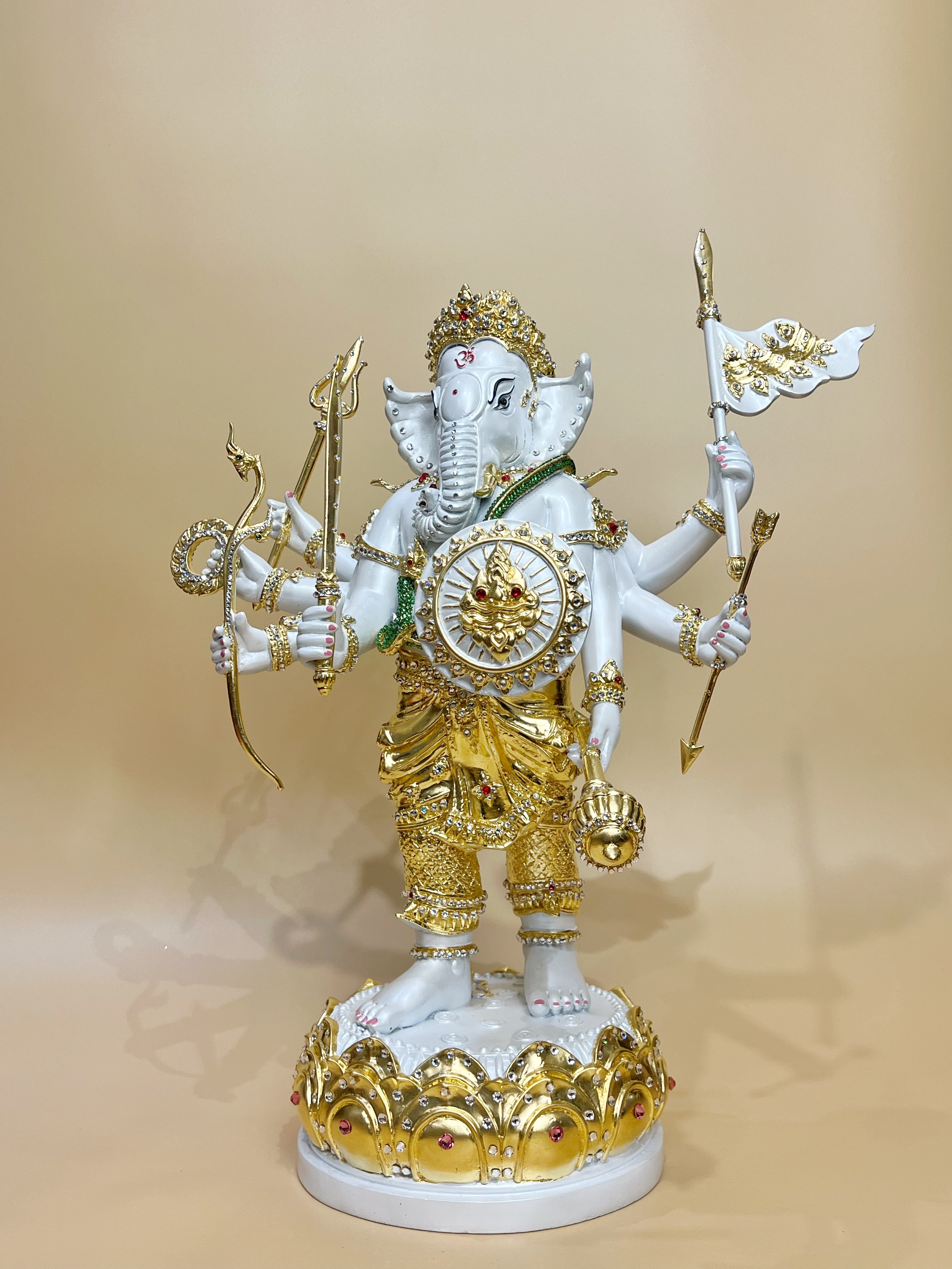 พระพิฆเนศ ปางออกศึก (พระวีระคณปติ) หน้าตัก 9 นิ้ว