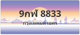 ป้ายประมูล 9กฬ 8833