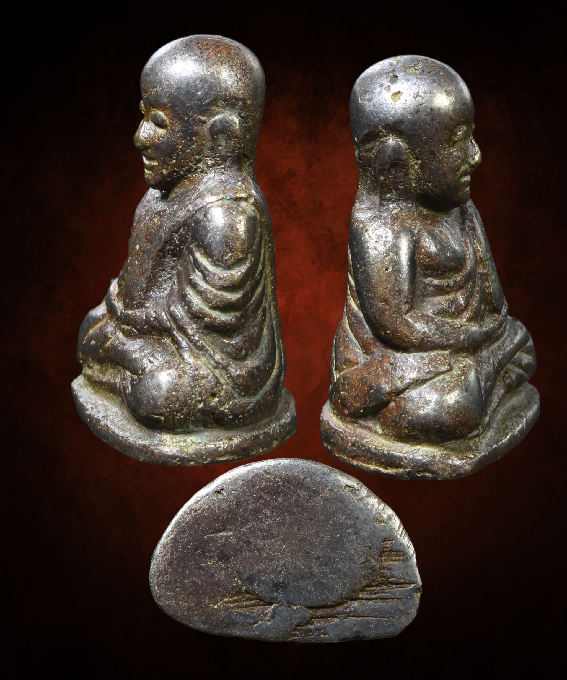 หลวงพ่อเงิน พิมพ์นิยม เนื้อแก่เงิน