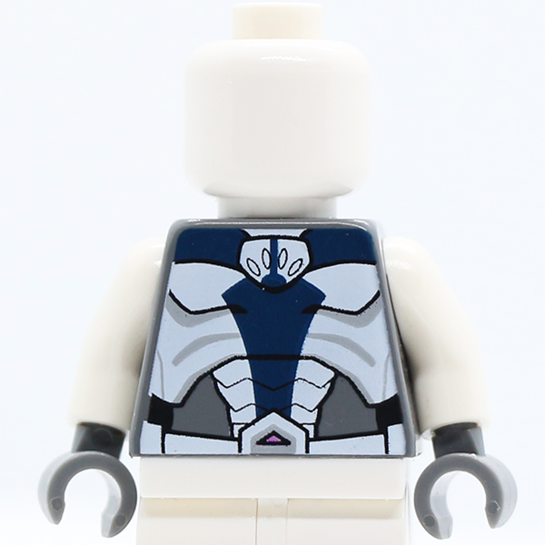 SW Umbaran Soldier Armor Pattern / White Arms / Dark Bluish Gray Hands