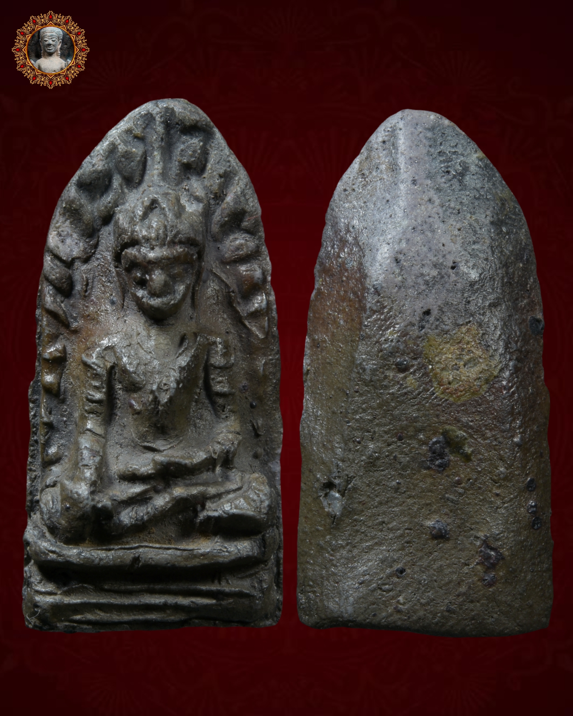 พระรอดพิมพ์ทรงเครื่อง เนื้อดิน