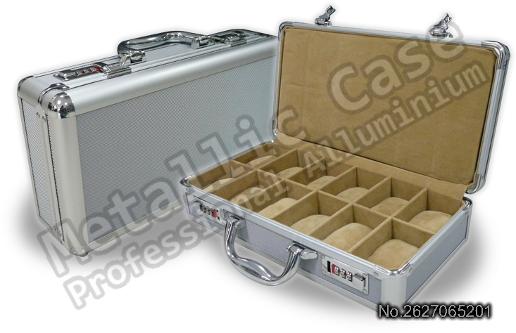 metalliccase 2627-16-5201 / กระเป๋านาฬิกา 12 เรือน (37.5x19.5x10 T1C4H5K9P1)
