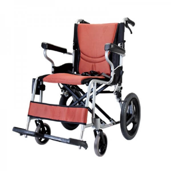 รถเข็นวีลแชร์น้ำหนักเบา อลูมินัมอัลลอยด์คาร์ม่า รุ่น S-Ergo 205 F14 ล้อหลังเล็ก ( WheelChair KARMA S-Ergo 205 F14) กะทัดรัด พกพาสะดวก