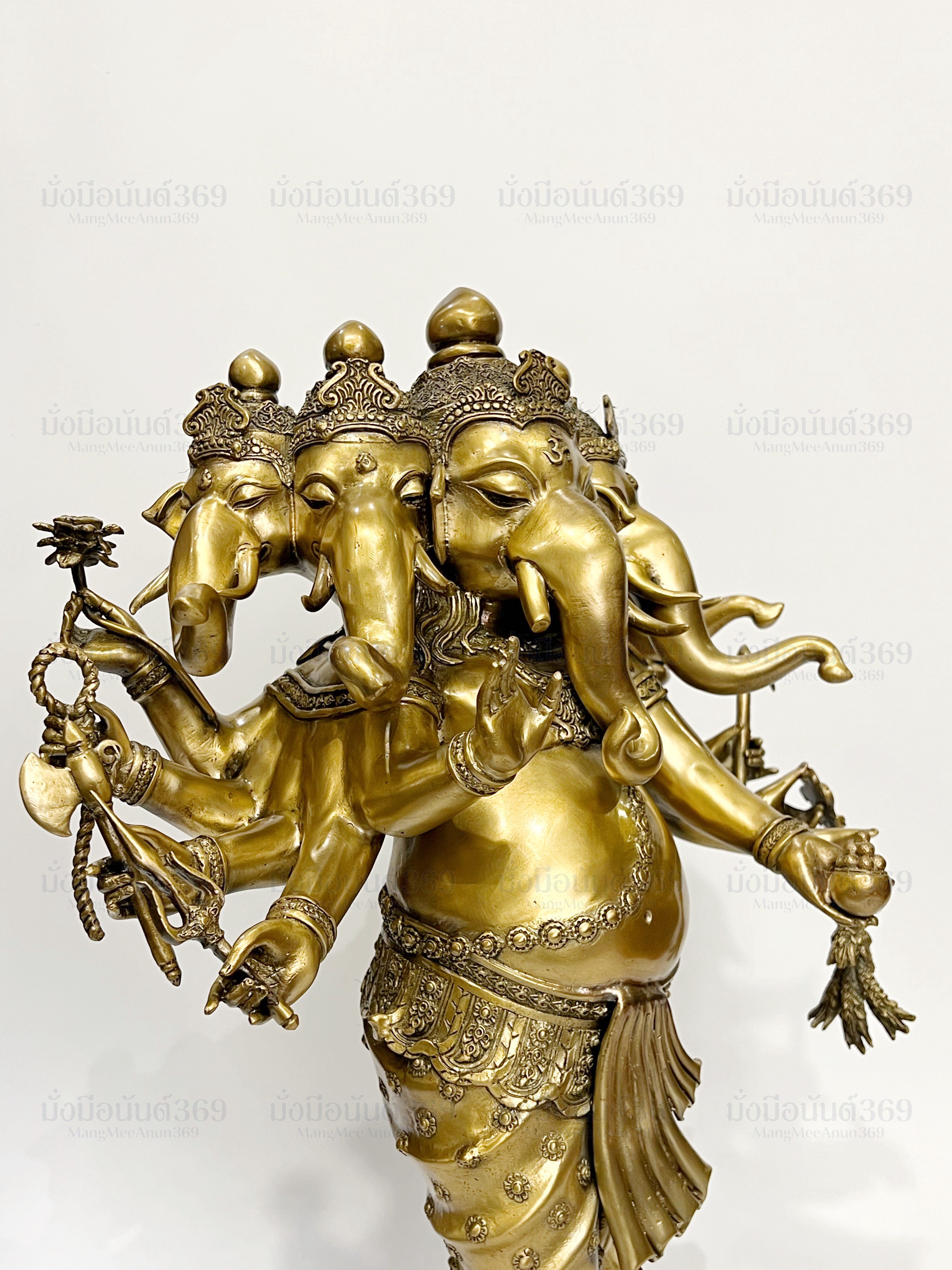 พระพิฆเนศ ปางห้าเศียร (ปัญจมุขคณปติ) หน้าตัก 9 นิ้ว *ห้ามนำภาพไปใช้ทุกกรณี