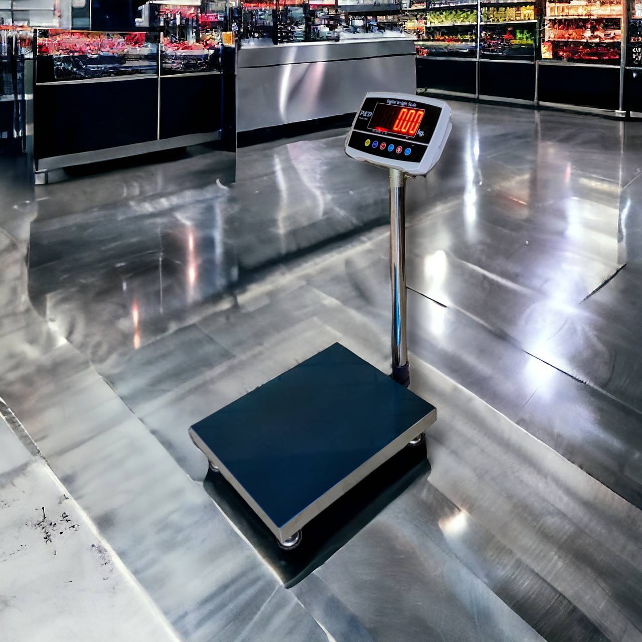 เครื่องชั่งดิจิตอล 300 kg. ค่าละเอียด 50 g. แท่นชั่ง 50x60 cm.