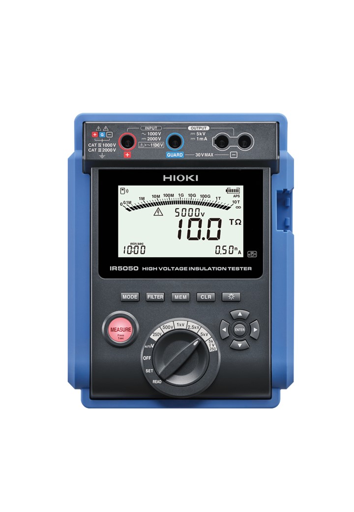 HIOKI IR5050 เครื่องทดสอบความต้านทานฉนวนทางไฟฟ้า 5kV Test Voltage - Up to 10 TΩ