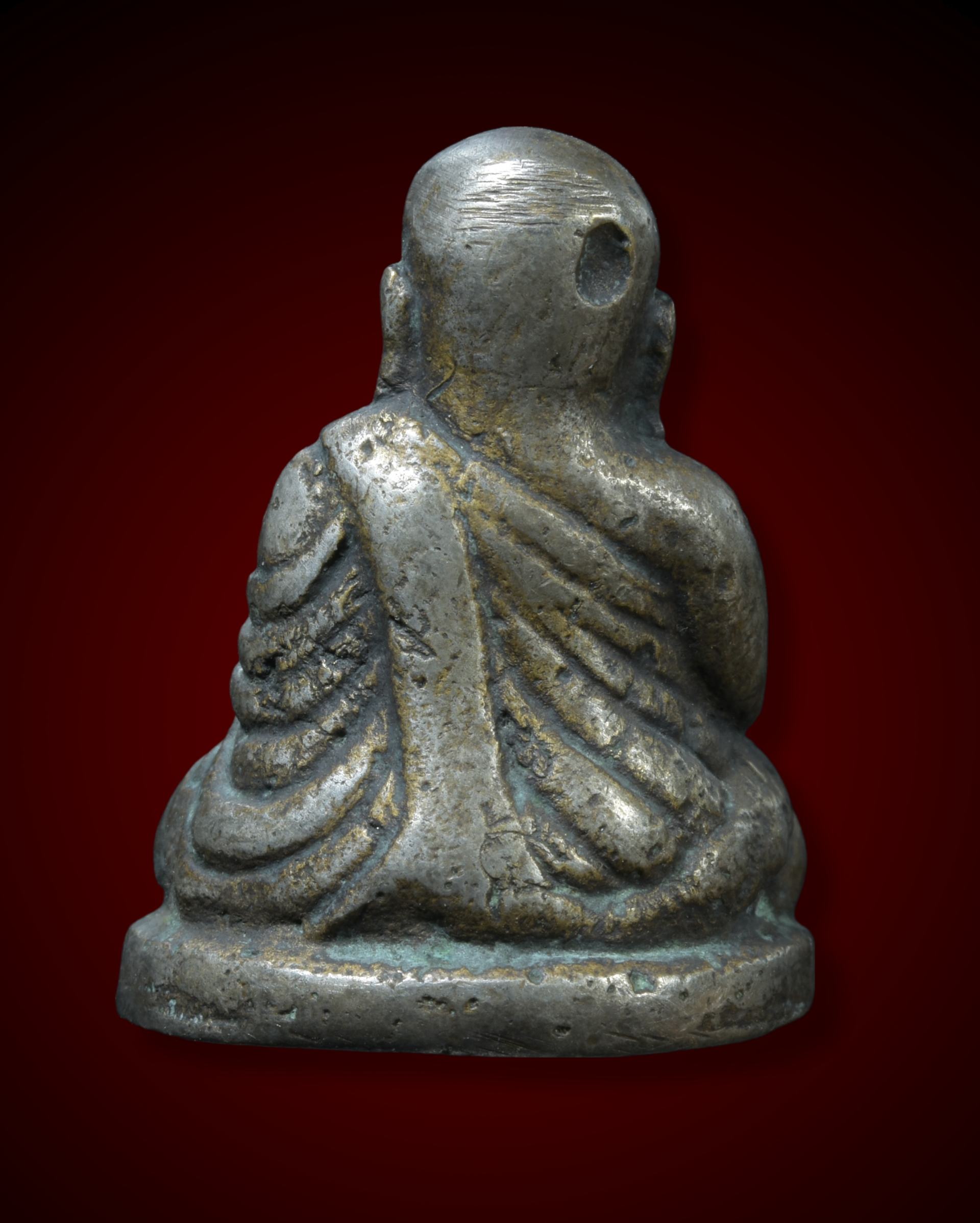 รูปหล่อหลวงพ่อเงิน พิมพ์นิยม เนื้อแก่เงิน