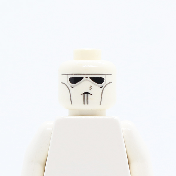 Alien with Face Mask with Black Goggles and Chin Lines Pattern (SW Clone Pilot) - Blocked Open Stud