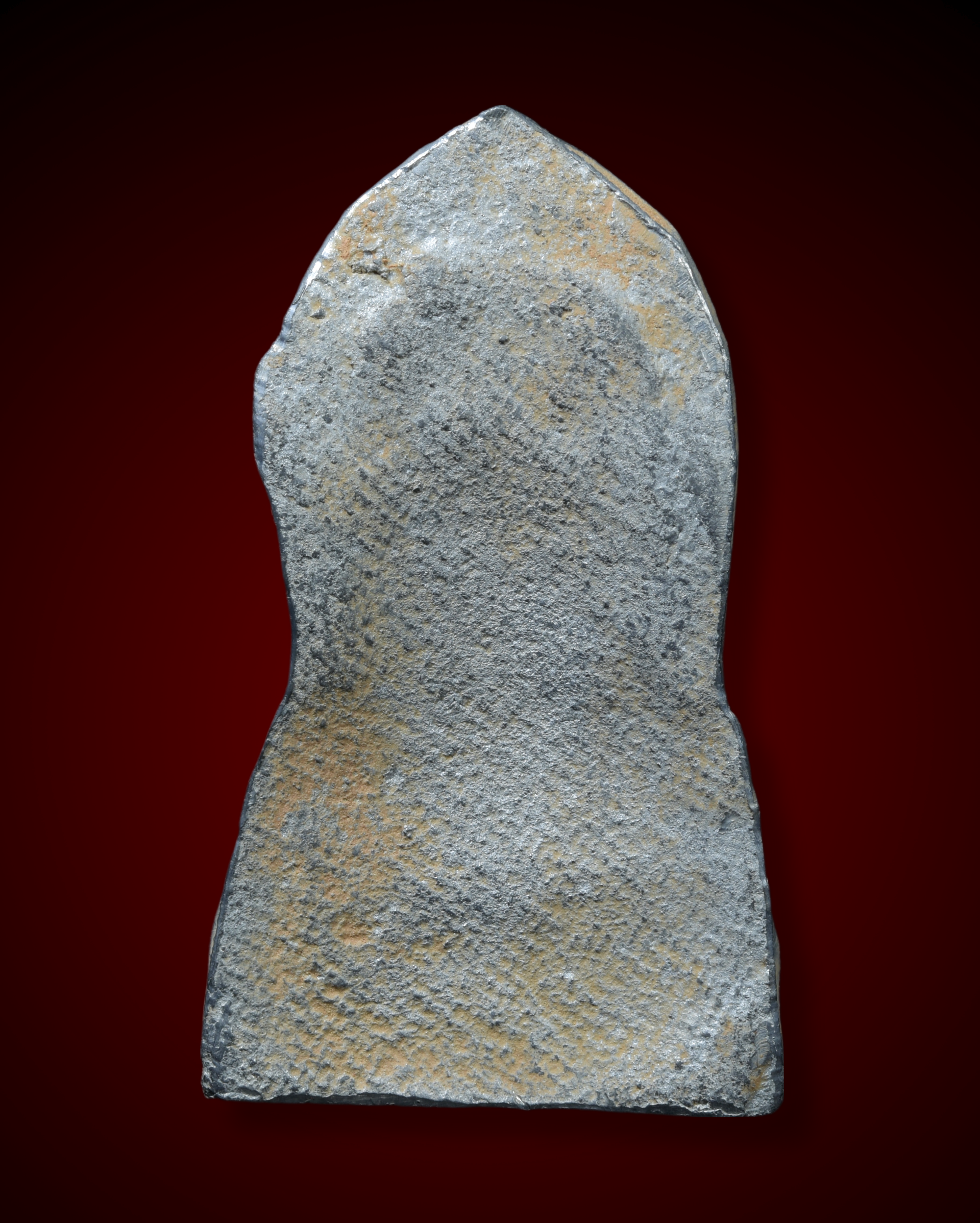 พระพุทธชินราช ใบเสมาพิมพ์ฐานสูง เนื้อชินเงินผิวปรอท