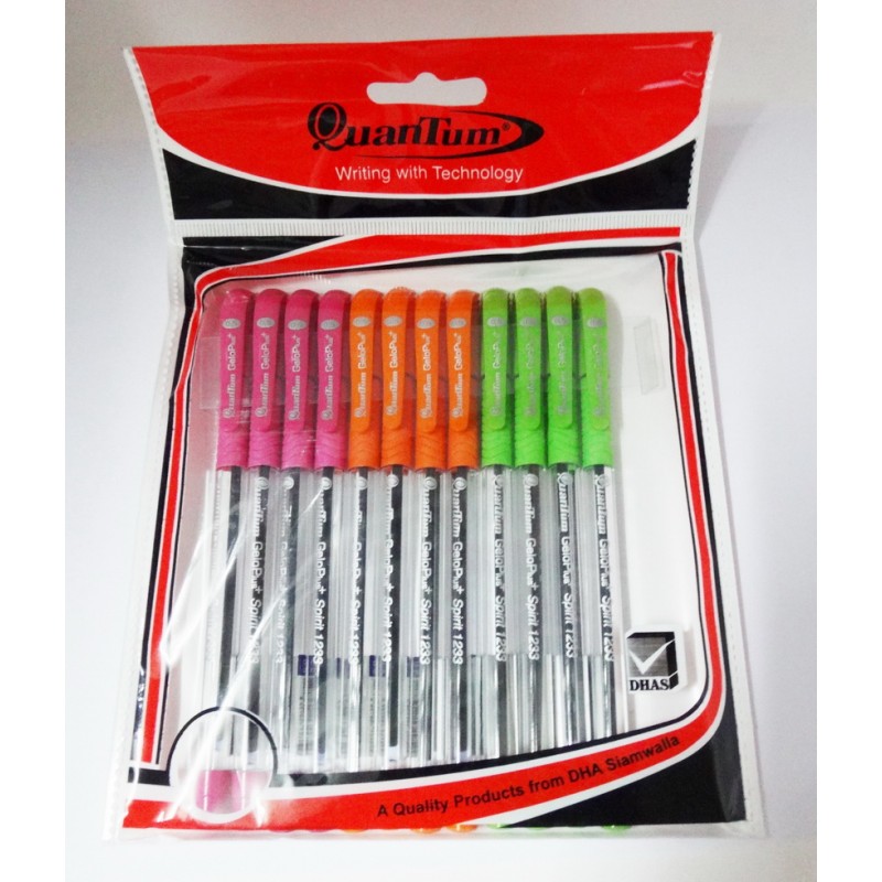 ปากกาลูกลื่น ควอนตั้ม GeloPlus Spirit 1233 (แพ็ค12ด้าม)