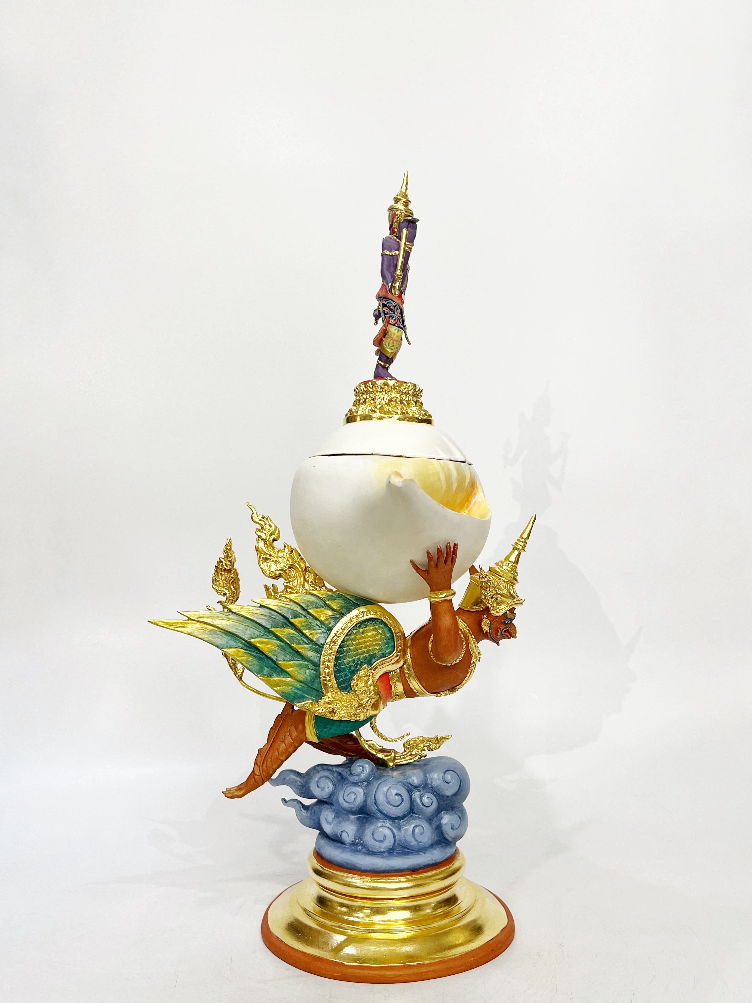 บาตรน้ำมนต์ พระนารายณ์ทรงครุฑ สูง 23 นิ้ว