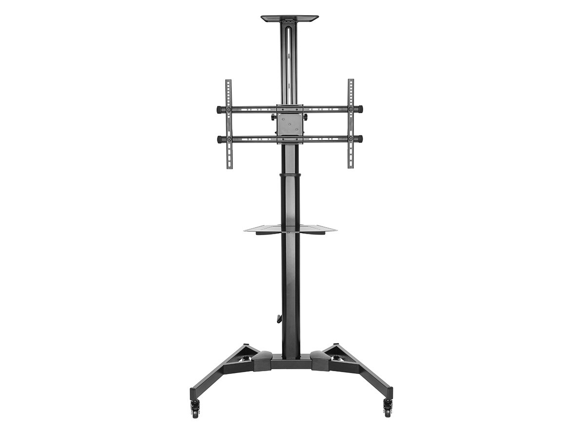 JMTVSTAND MT-F8500 ขาตั้งพื้นทีวีล้อเลื่อน(TV Stand)วัสดุเหล็กหนา ใช้มือปรับหมุนสูง/ต่ำได้ด้วยมือเดียวเท่านั้น(รับประกัน 3ปี) 32"-75" นิ้ว0964746498