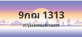 ป้ายประมูล 9กฌ 1313