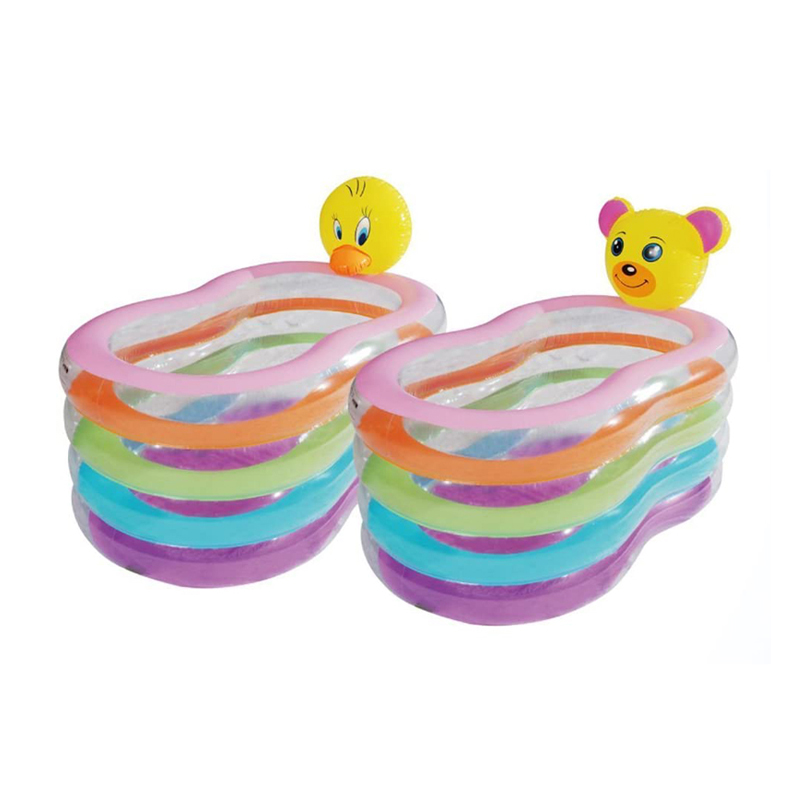 สระน้ำเป่าลม รูปสัตว์ Inflatable Intime Rainbow Splayed Pool