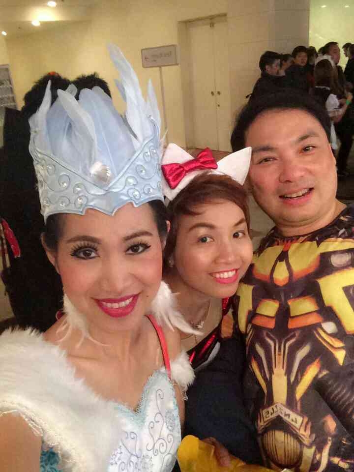 ชุดเจ้าหญิงสีฟ้า มงกุฎขนนก ชุดนางฟ้า