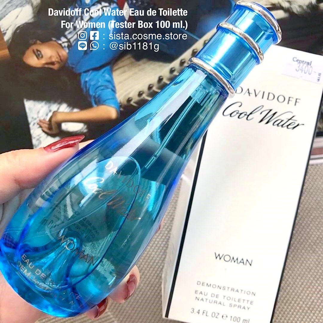 Davidoff Cool Water Eau de Toilette For Women (Tester Box 100 ml.)