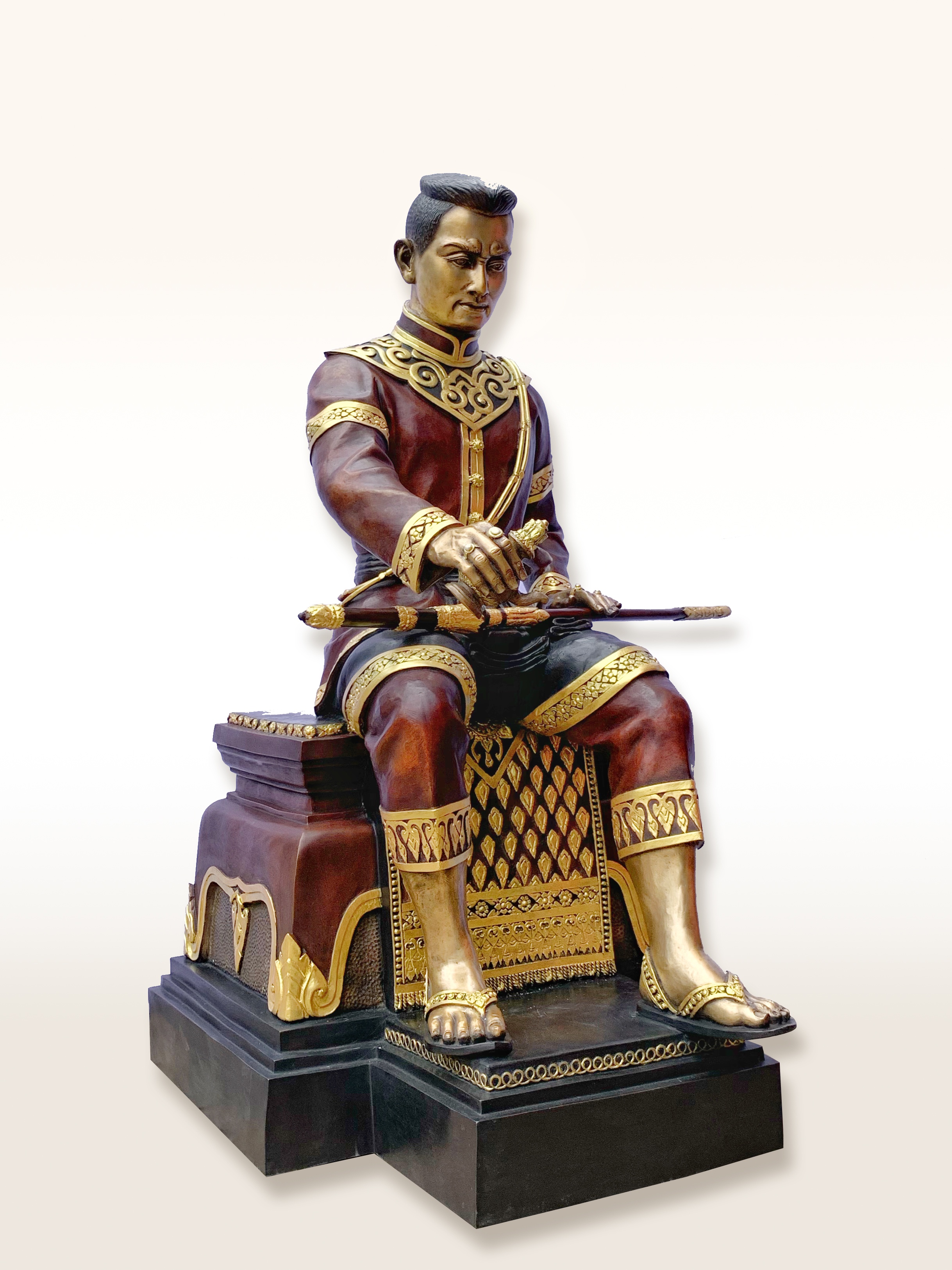 พระนเรศวรมหาราช นั่งบัลลังก์ หลั่งทักษิโณทก หน้าตัก 25 นิ้ว