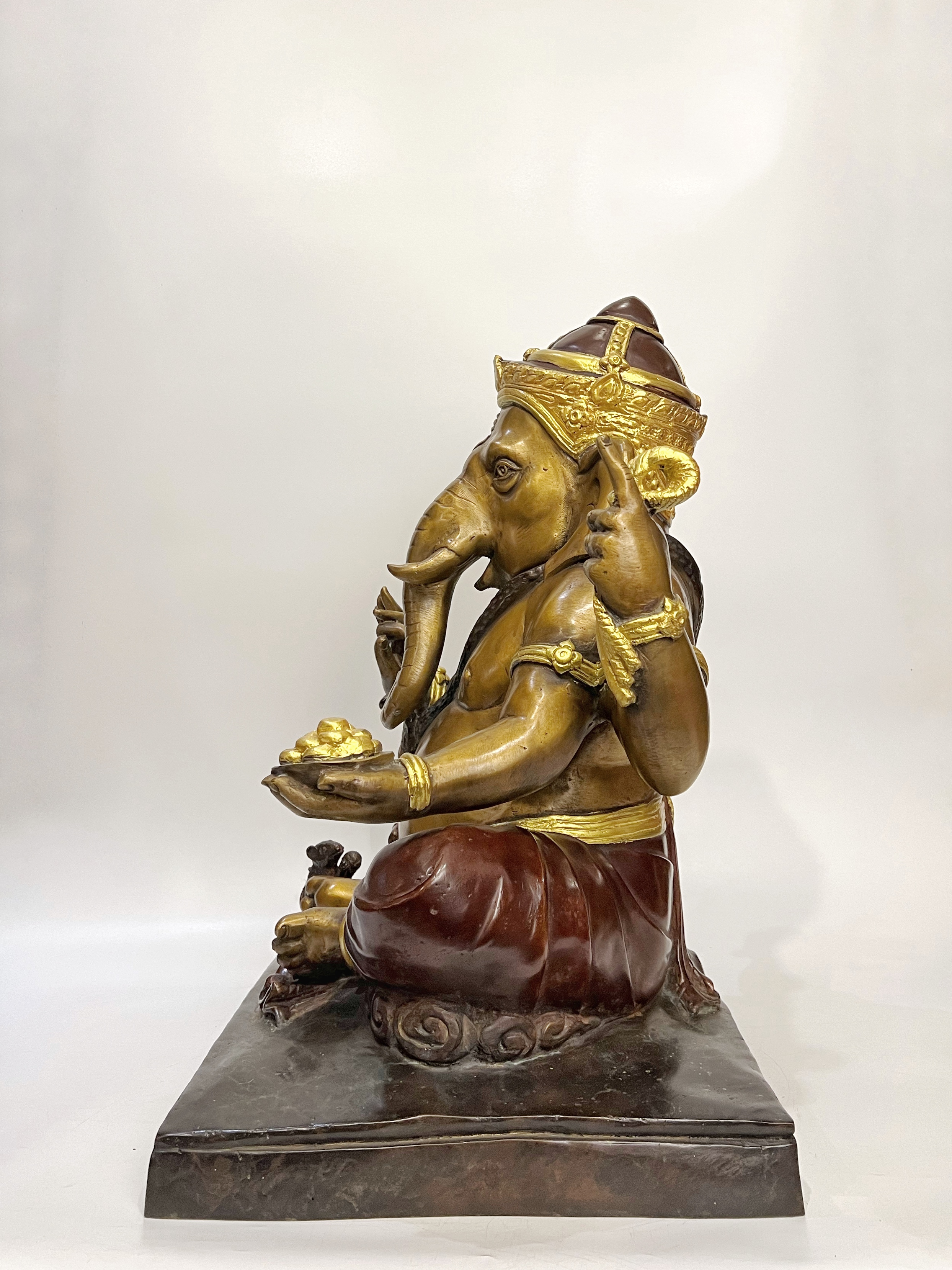 พระพิฆเนศ ปางเอกทันตะ หน้าตัก 16 นิ้ว (ฐานเหลี่ยม)