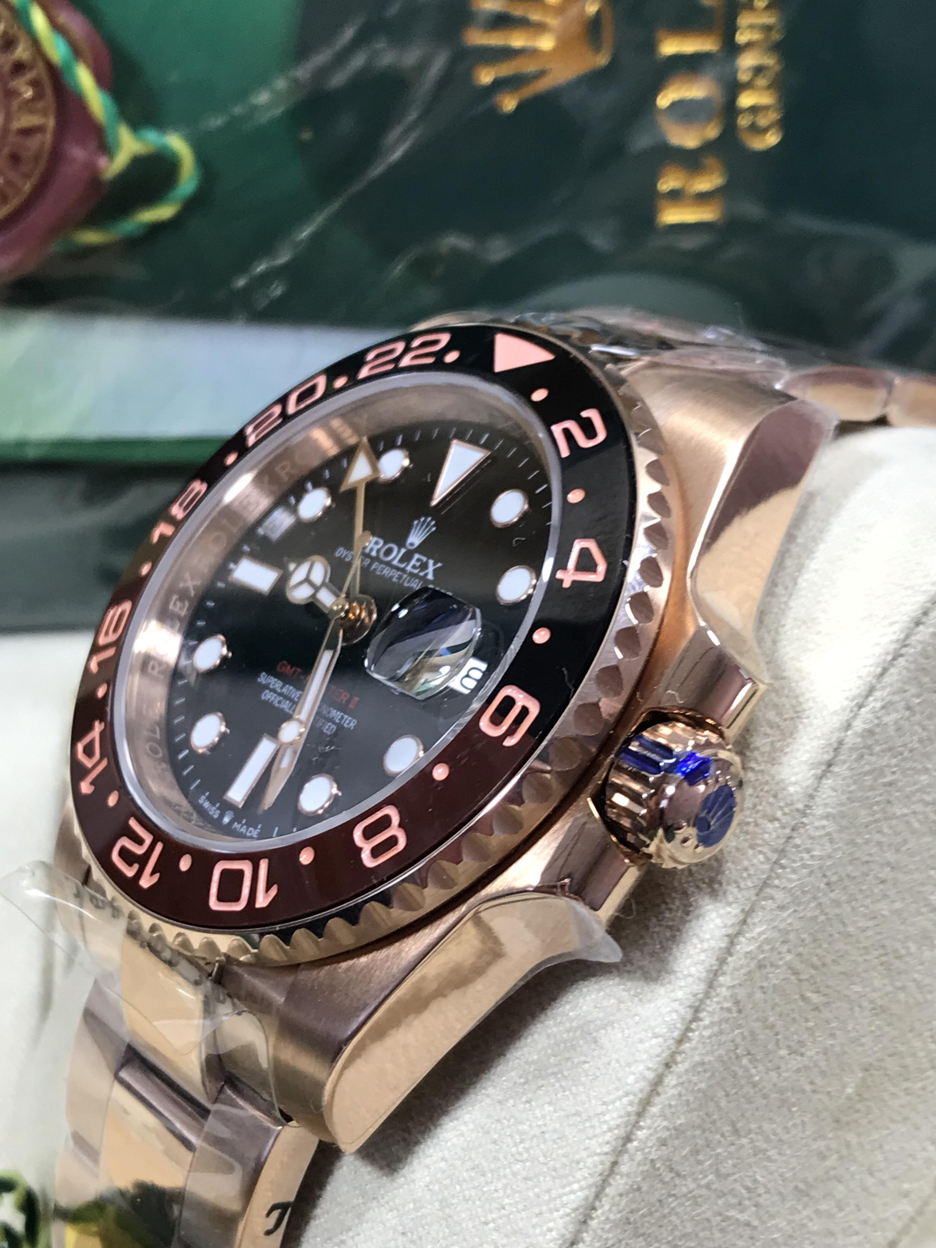 Rolex GMT-Master 2 Root-Beer Everose Gold (Swiss SW)