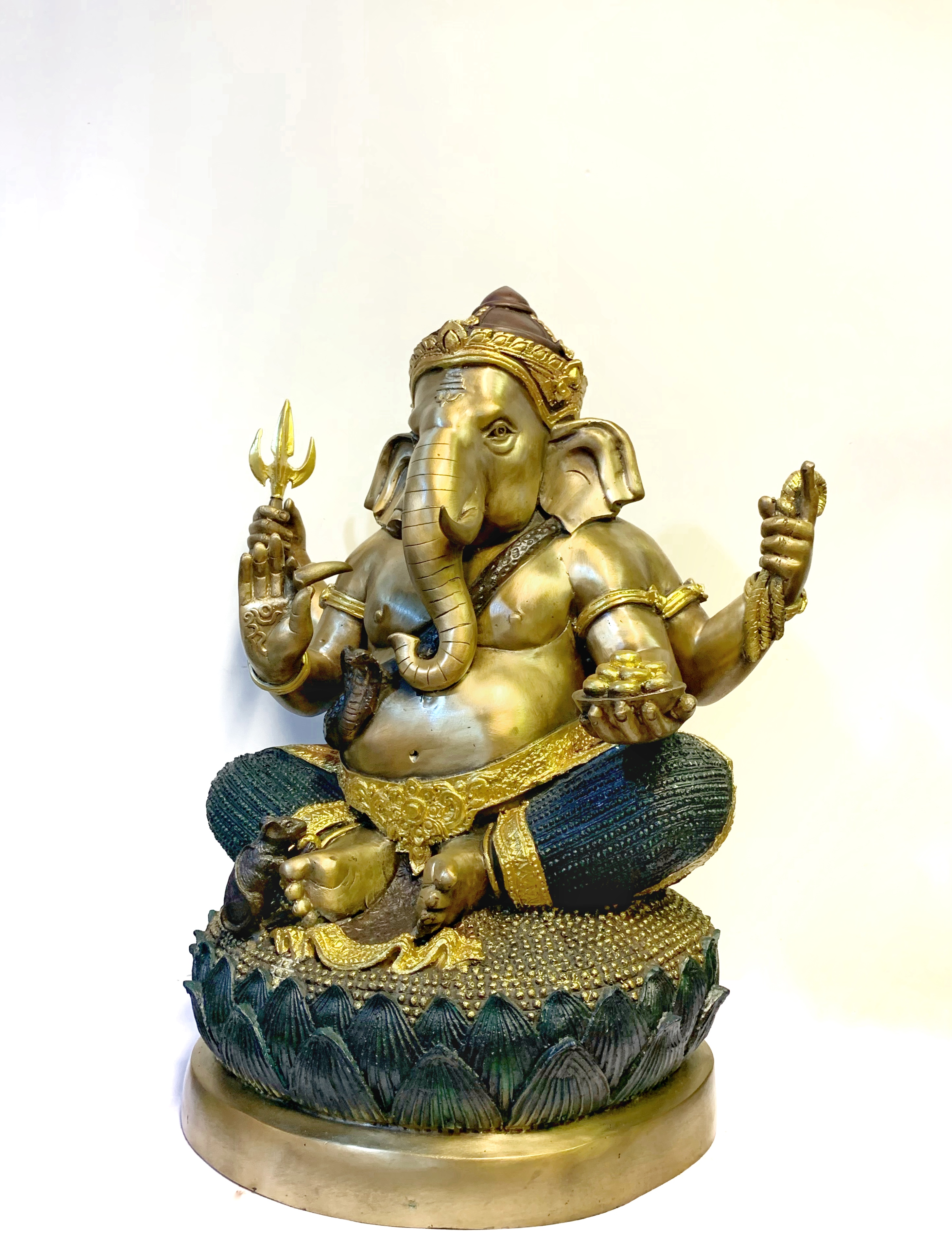 พระพิฆเนศ ปางเอกทันตะ หน้าตัก 16 นิ้ว (นั่งบัว)