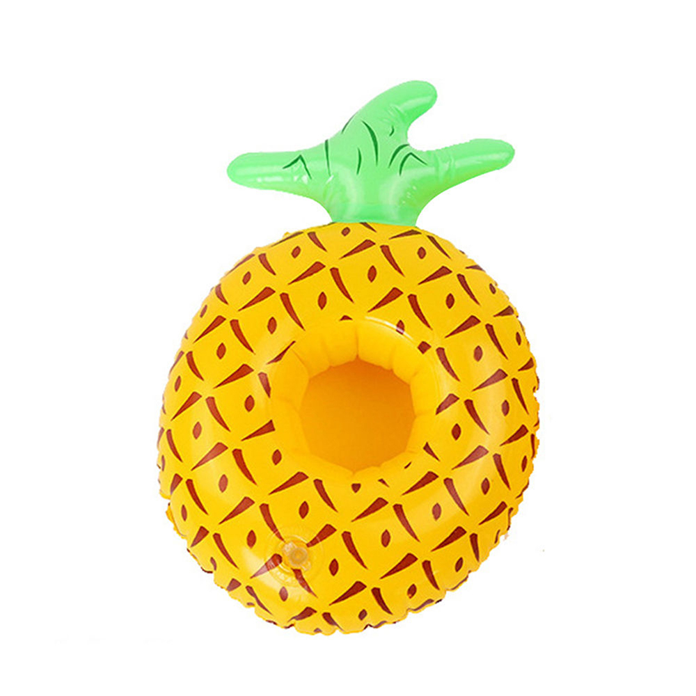 ที่วางแก้วเป่าลม สับปะรด สีเหลือง Inflatable Yellow Pineapple Cup Holder