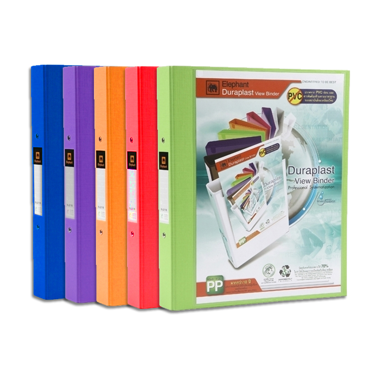 แฟ้ม2ห่วง A4 สัน3.5ซม ตราช้าง NO.221V/B (ขายยกโหล12อัน)