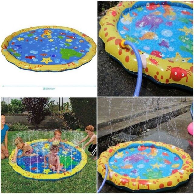 พรมเล่นน้ำ พ่นน้ำได้ สำหรับเด็ก inflatable water spray water mat for children