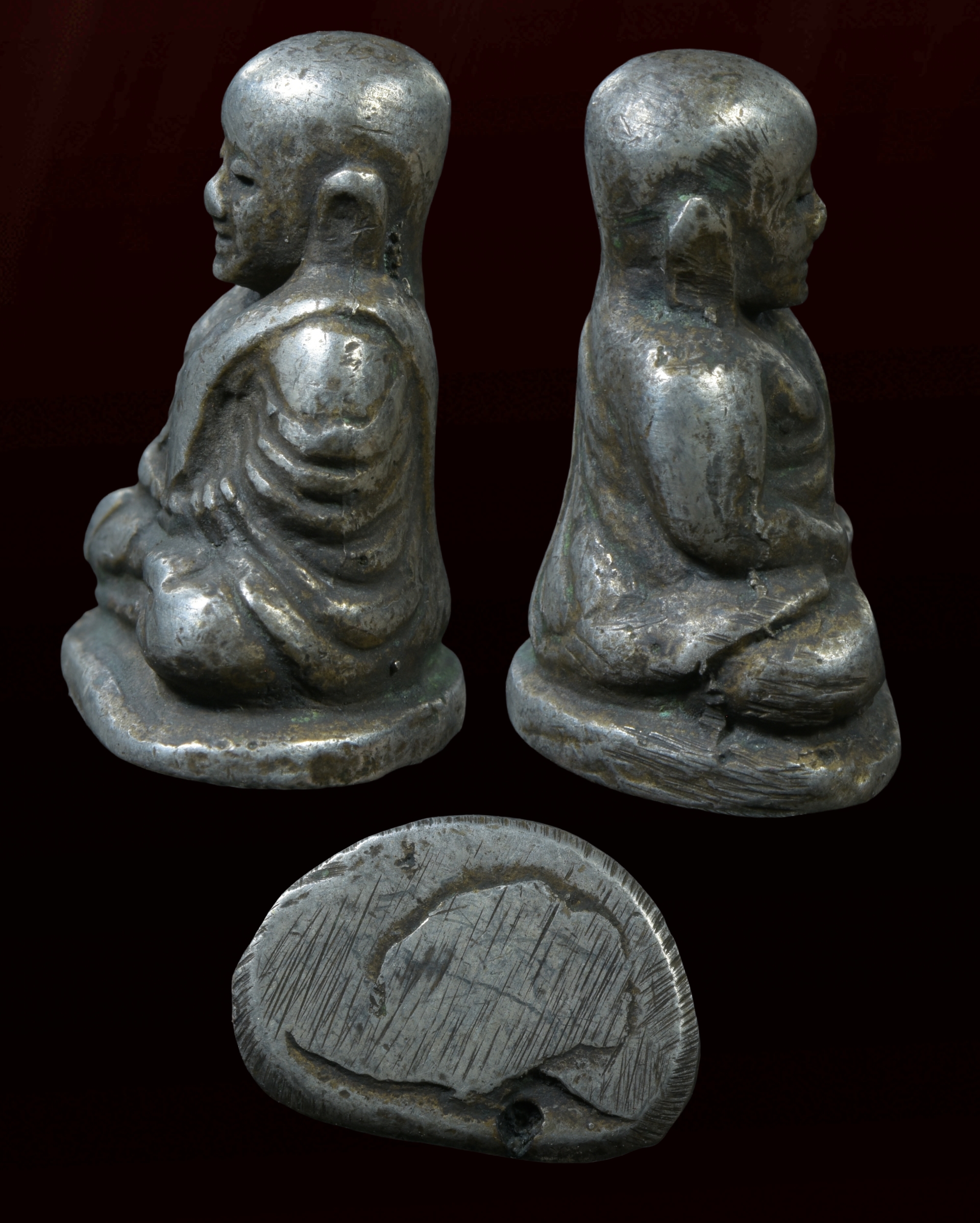 หลวงพ่อเงิน พิมพ์นิยม เนื้อแก่เงิน