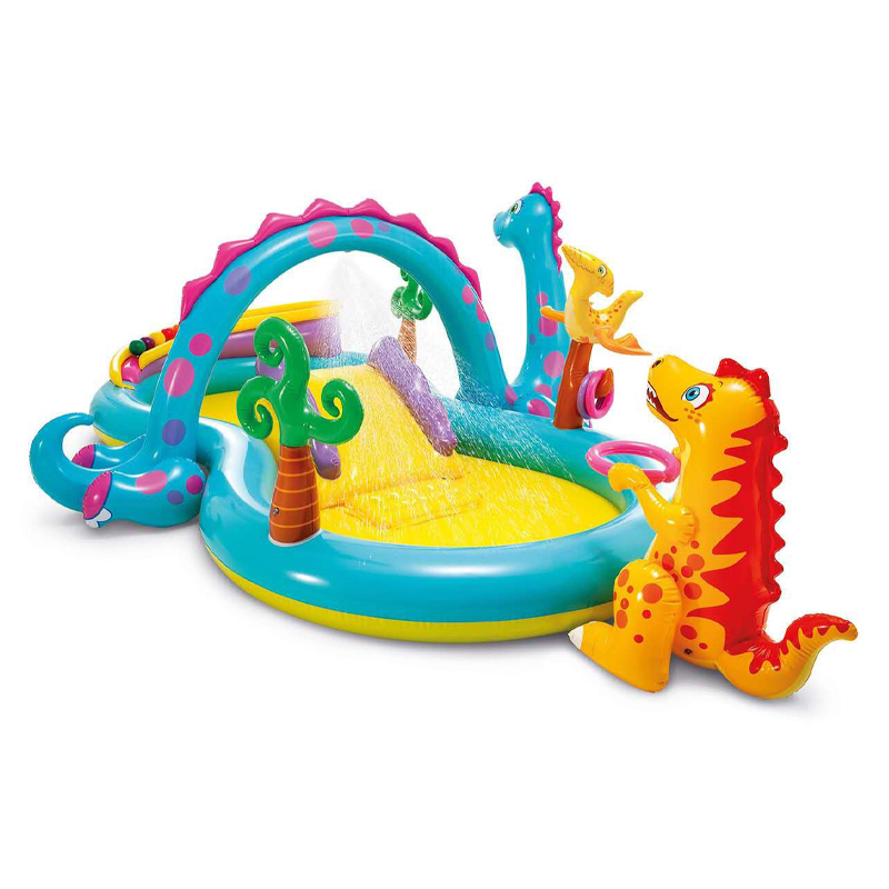 สระน้ำเป่าลมสไลด์เดอร์ไดโนเสาร์ Inflatable Intex dinosaur play center paddling pool