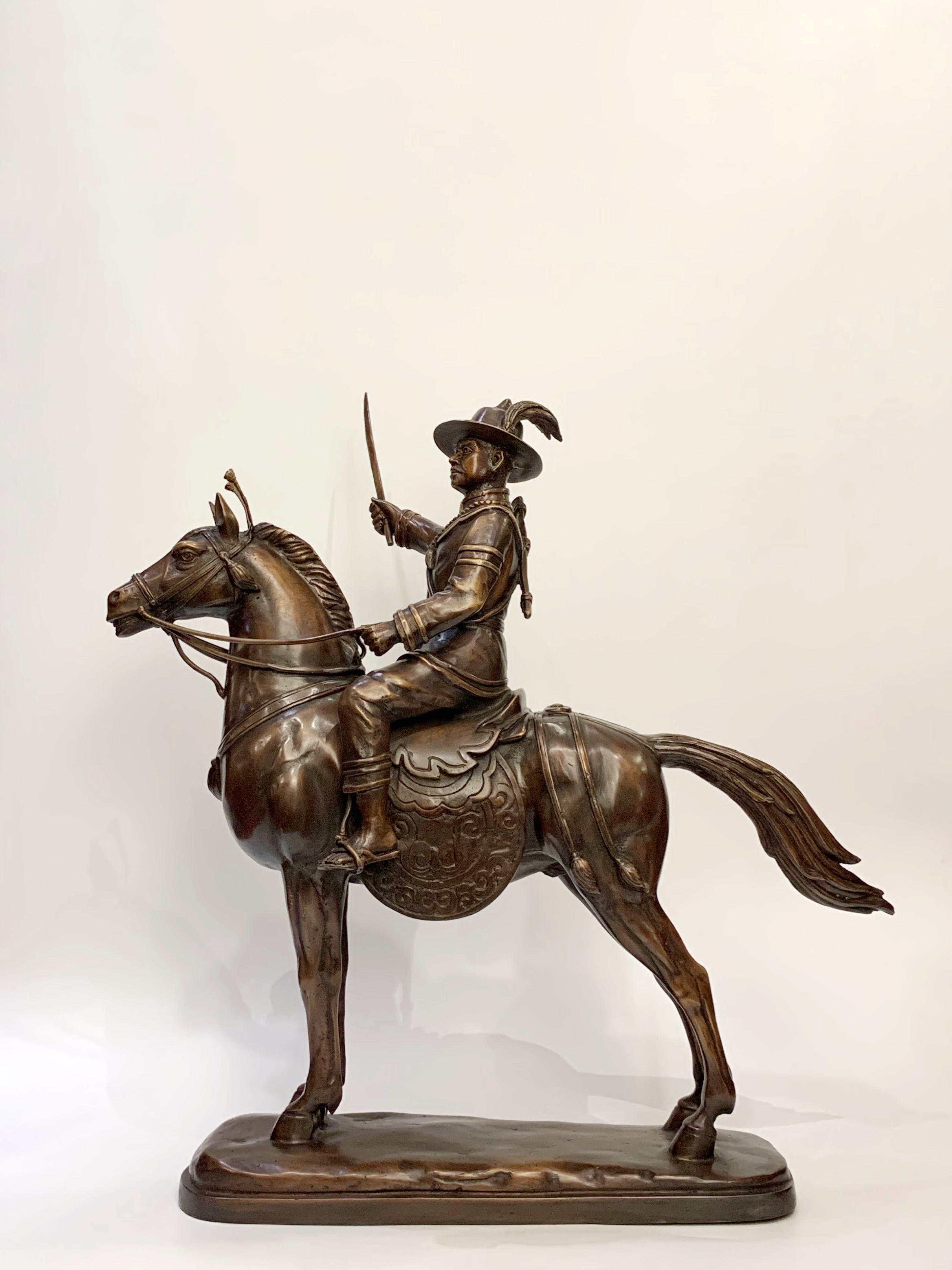 พระเจ้าตากสินมหาราช ทรงม้า หน้าตัก 9 นิ้ว