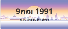 ป้ายประมูล 9กฌ 1991
