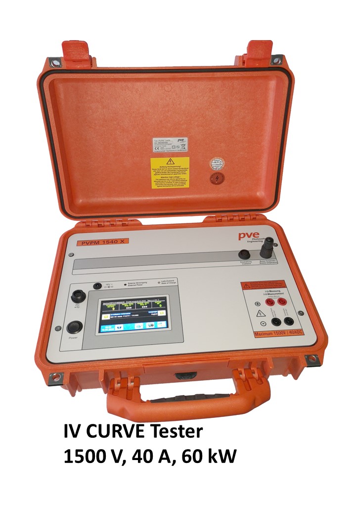 PVPM1540X เครื่องวิเคราะห์ประสิทธิภาพระบบโซลาร์เซลล์ มีฟังก์ชั่นวิเคราะห์ประสิทธิภาพแบบเส้นโค้งกระแสและแรงดันไฟฟ้าหรือ IV-CURVE ที่ระดับ 1500V, 40A, 60kW