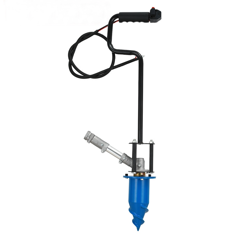 หัวเจาะดิน ดอกสว่านเจาะดิน(สำหรับเจาะดินอ่อน-แข็ง)+ด้ามจับ+หัวเกียร์ สำหรับเครื่องตัดหญ้าข้ออ่อน