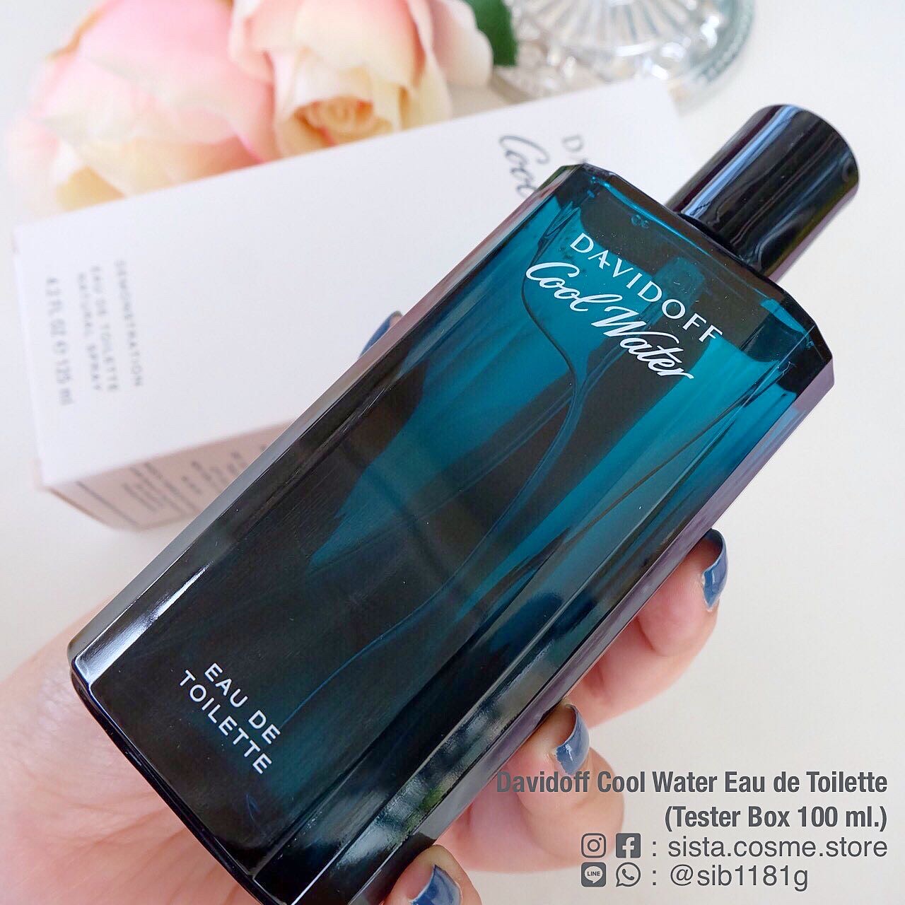 Davidoff Cool Water Eau de Toilette (Tester Box 100 ml.)