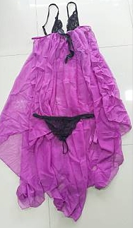 ชุดนอนไม่ได้นอน ชุดนอนซีทรู ชุดเบาหวิวม่วง พริ้วๆ