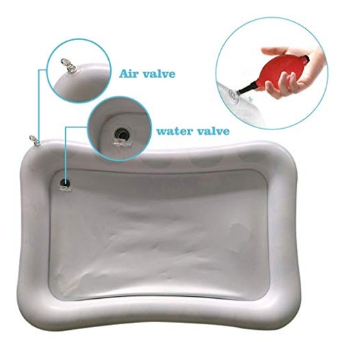 เบาะเป่าลม สำหรับลูกน้อย ลายปลาโลมา Inflatable Water Mat For Babies