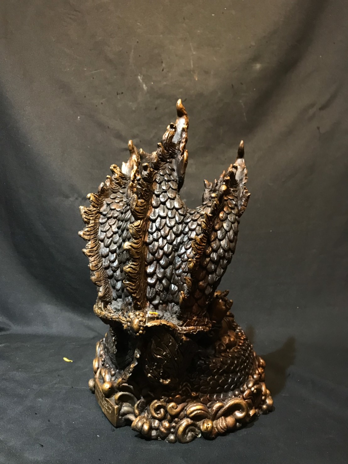 พระพิฆเนศ ปางเสวยสุข ทรงบัลลังก์พญาจันทรคุปต์นาคราช หน้าตัก 9 นิ้ว