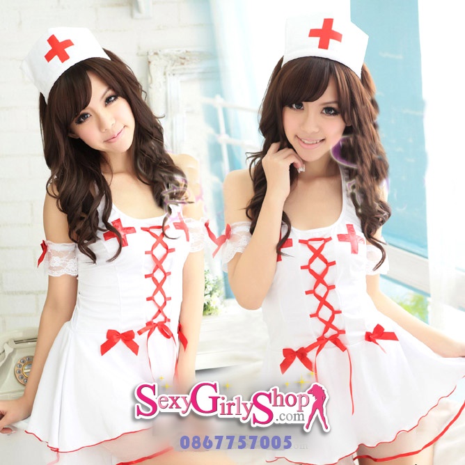 ชุดแฟนซี Cosplay ชุดเดรสพยาบาล