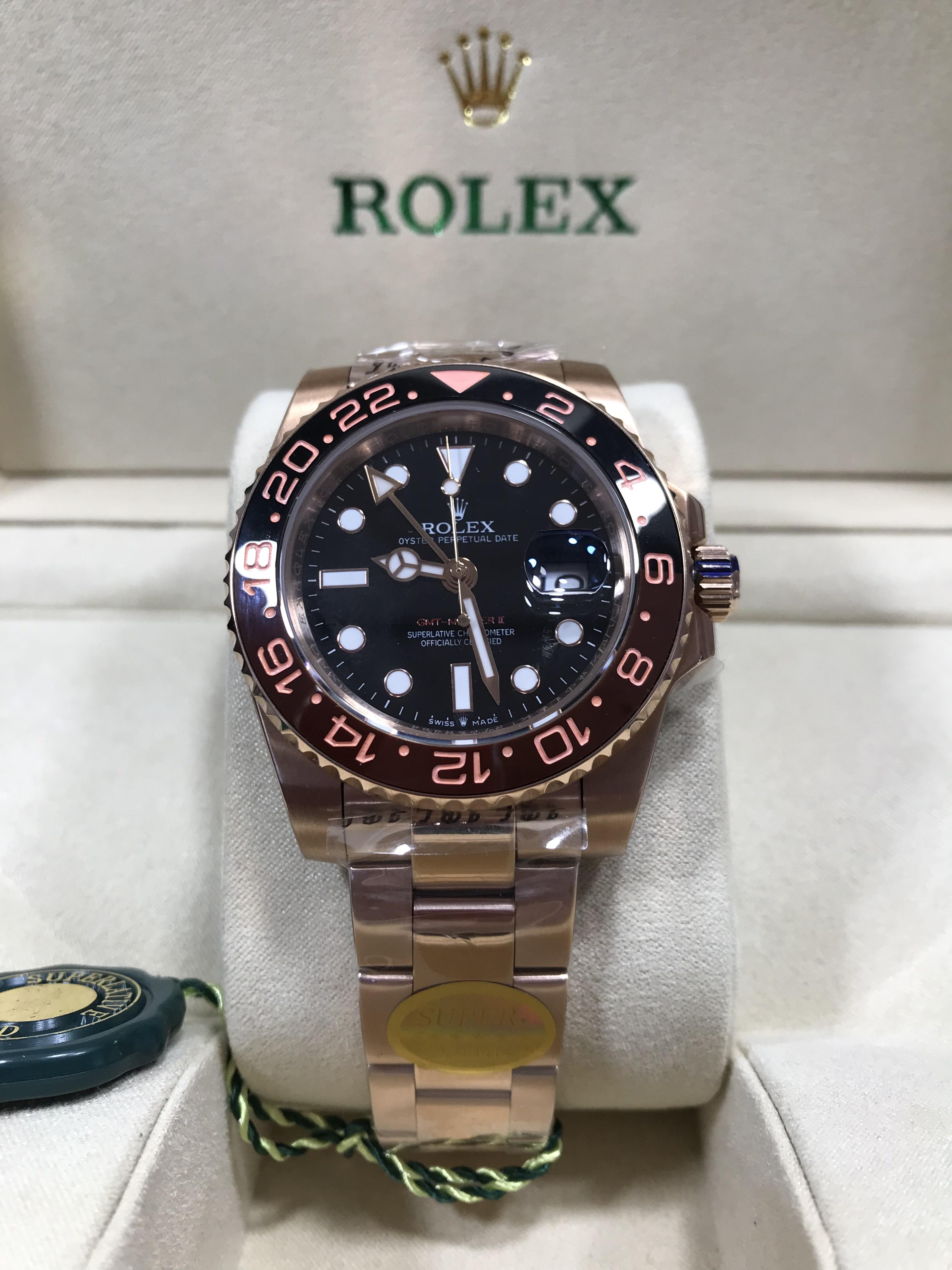 Rolex GMT-Master 2 Root-Beer Everose Gold (Swiss SW)