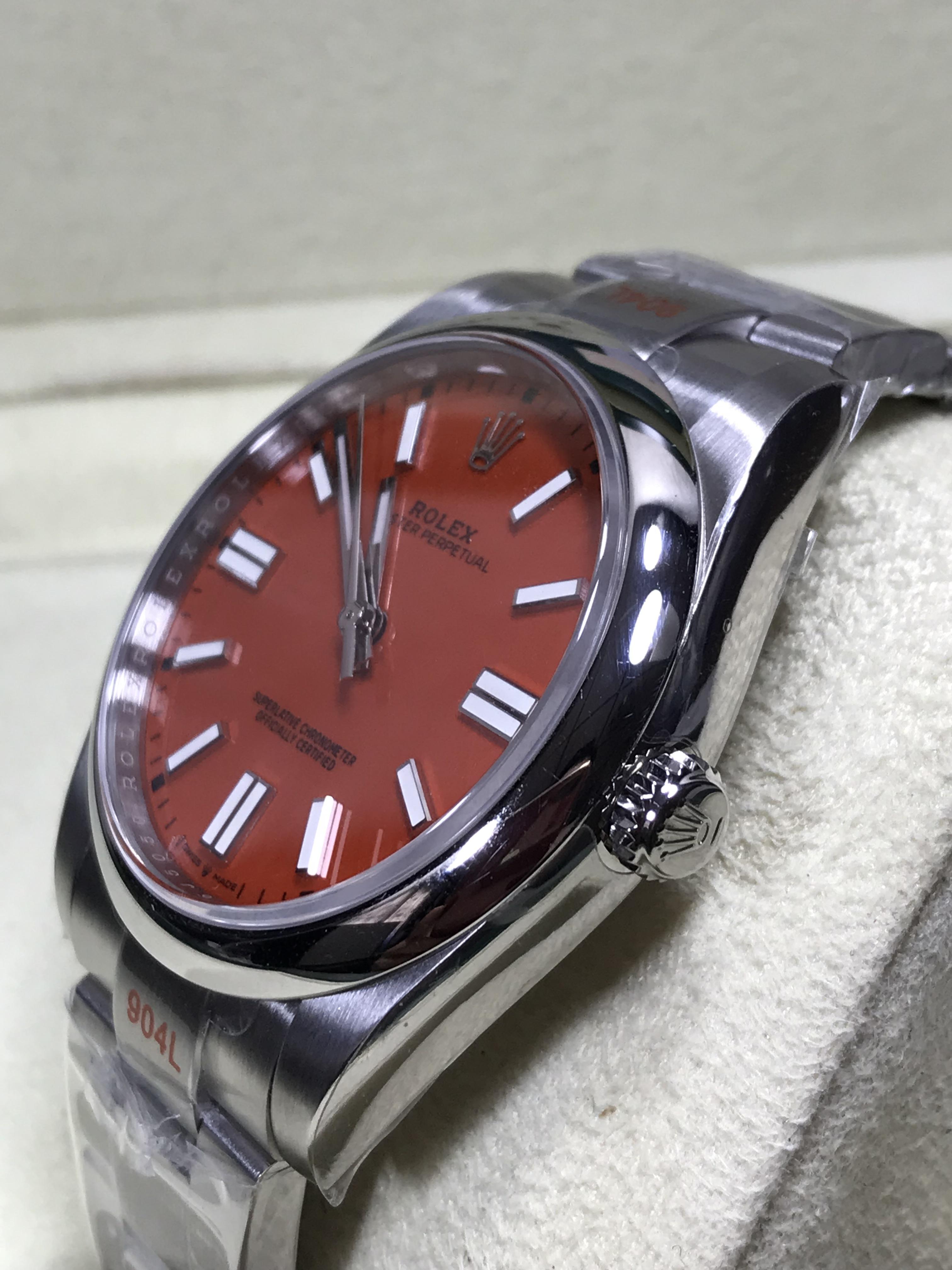 ROLEX Oyster Perpetual Coral Red (Swiss EW)