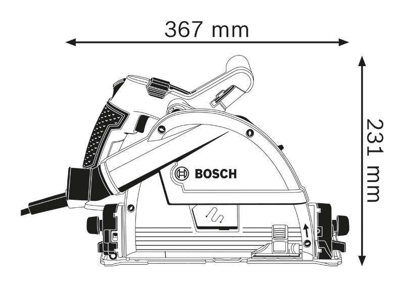 Bosch รุ่น GKT 55 GCE เลื่อยจ้วงตัด