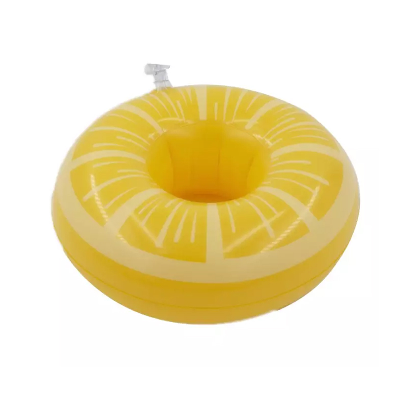 ที่วางแก้วเป่าลม มะนาว เลมอน Inflatable Lemon Cup Holder