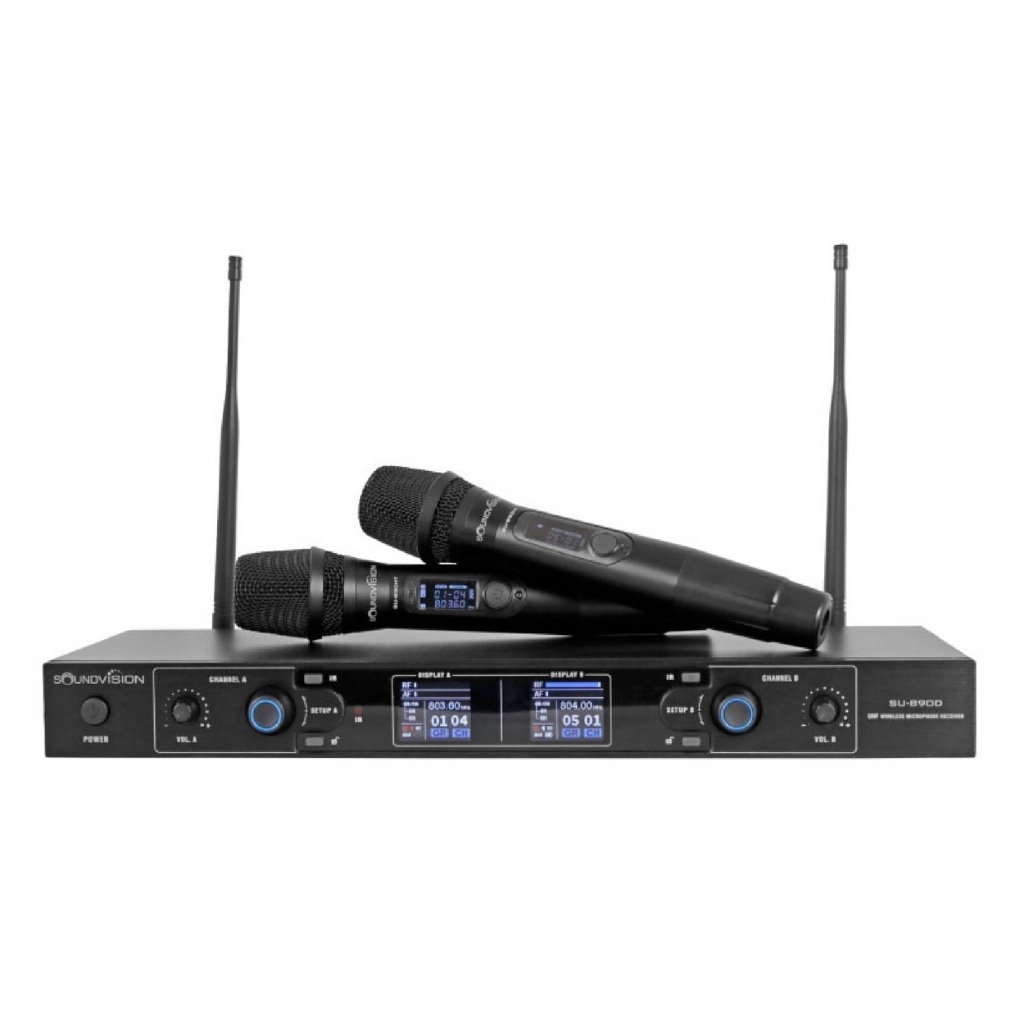 SOUNDVISION SU-890D-II/HT ชุดไมค์ลอยดิจิตอล แบบมือถือคู่ ช่วงคลื่น UHF