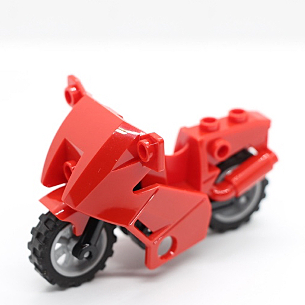 Motorcycle City with Black Chassis and Light Bluish Gray Wheels