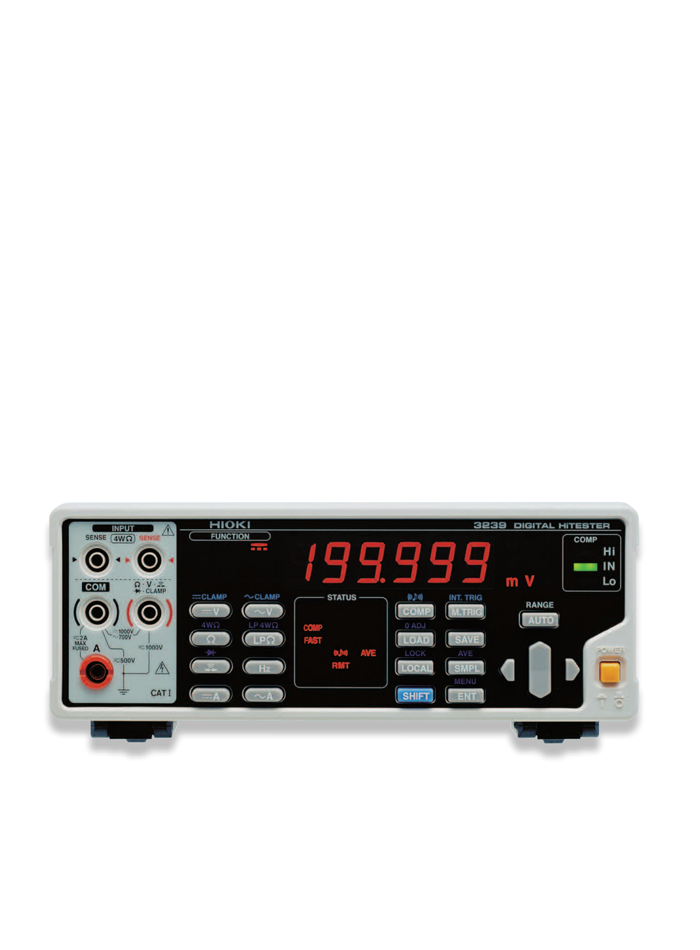 HIOKI 3239 ดิจิตอลมัลติมิเตอร์ความละเอียดสูง 5-1/2 digit (4-Terminal Measurement Digital Multimeter with ±0.01% DCV Accuracy for High Precision Bench Testing)