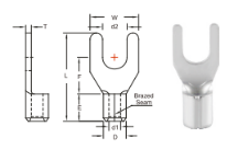 หางปลาแฉกเปลือย NON-INSULATED SPADE TERMINALS