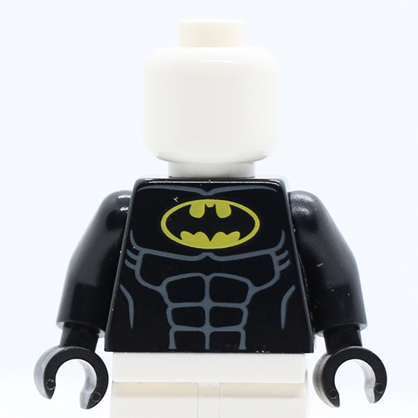 Batman Logo in Yellow Oval with Muscles Pattern / Black Arms / Black Hands
