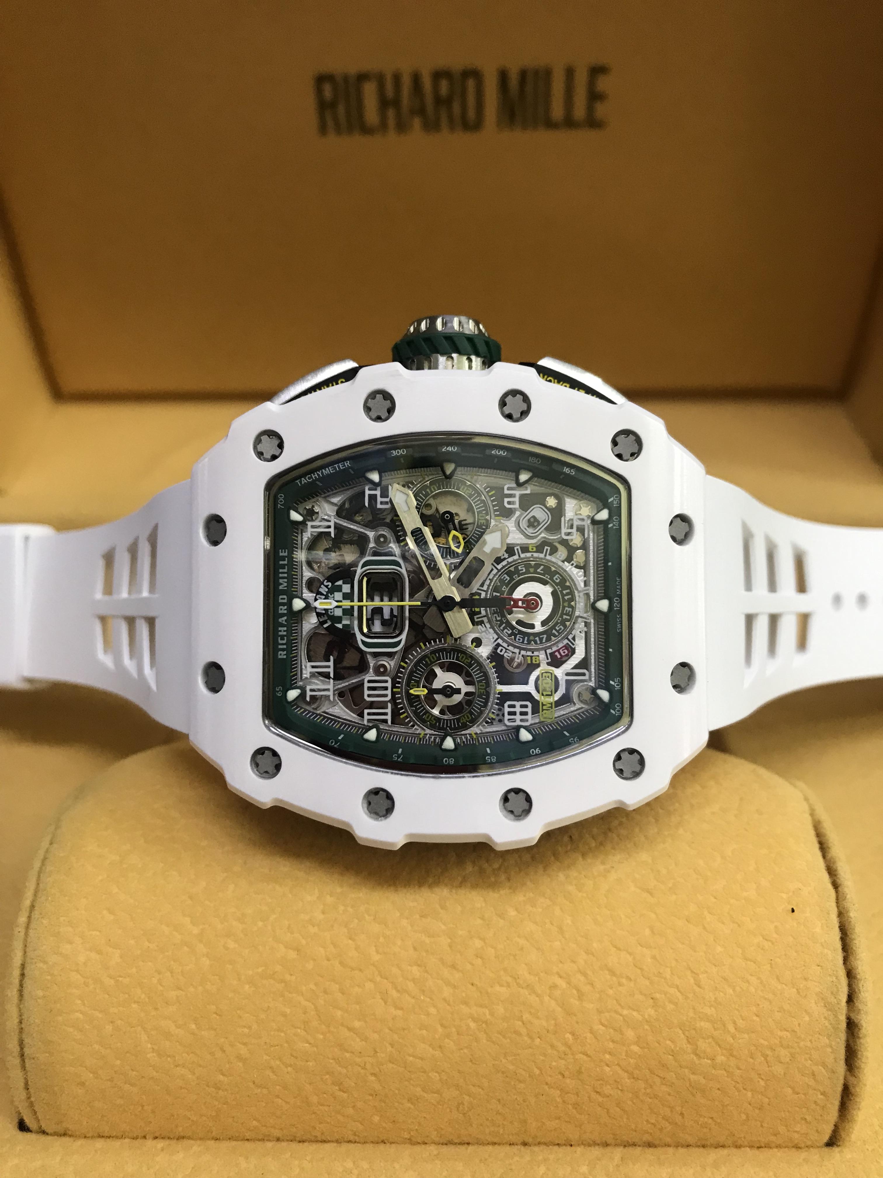 Richard Mille RM11-03 White Ceramic (Swiss KV) .