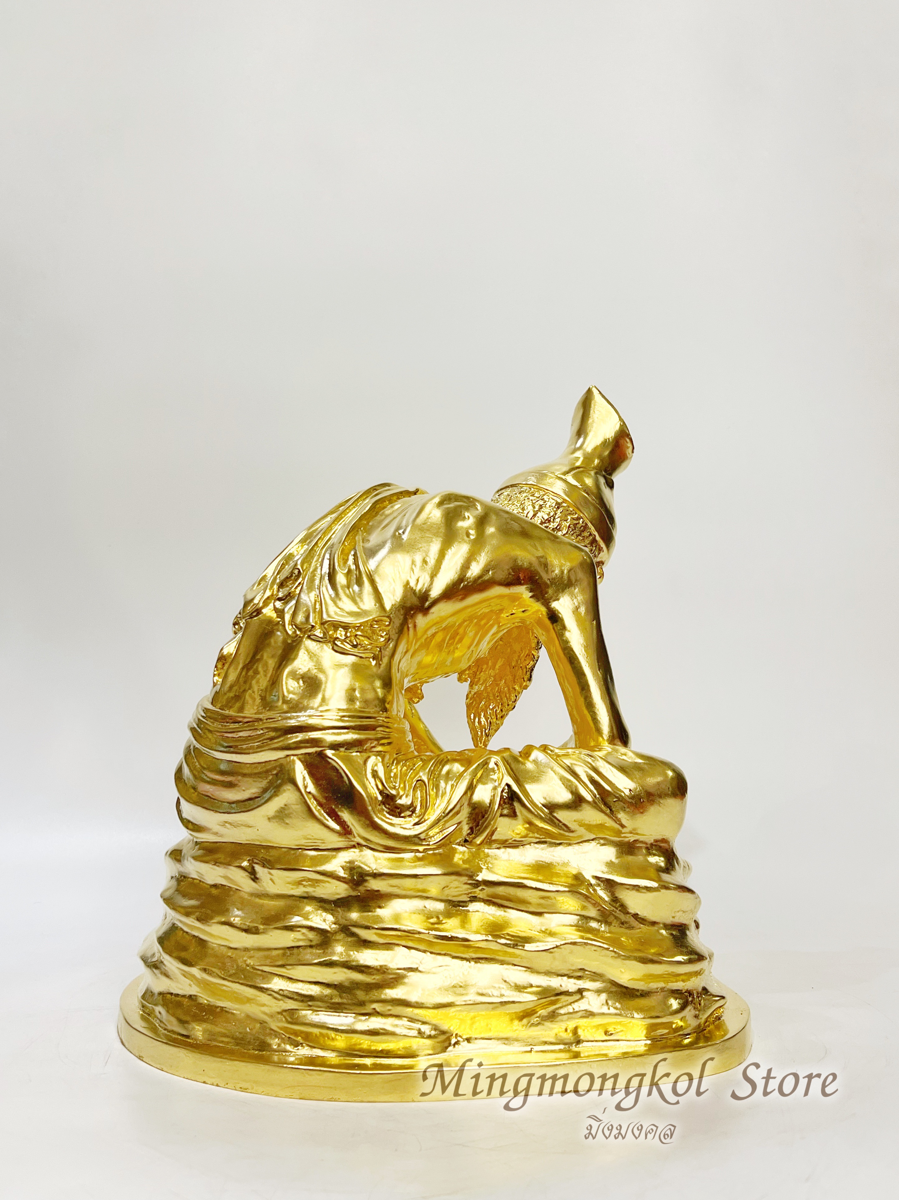 ตัวอย่างงานลงรักปิดทองคำเปลวเต็มองค์